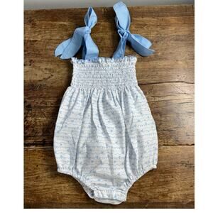 James & Lottie Blue and white bubble size 2T